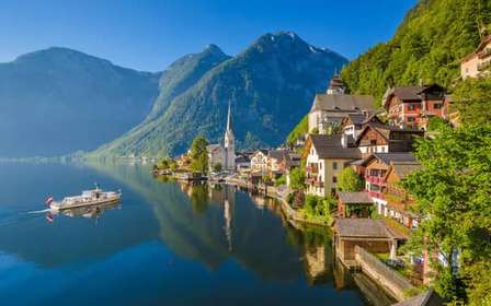 Viena: Excursión de un día a Hallstatt y los Picos Alpinos con ascensor Skywalk